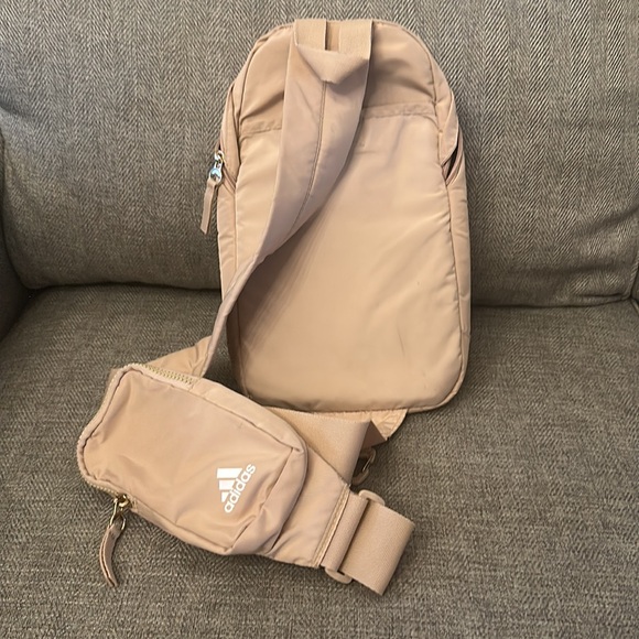 adidas Essentials Sling Crossbody Bag- Magic Beige/Off-white - Picture 11 of 11